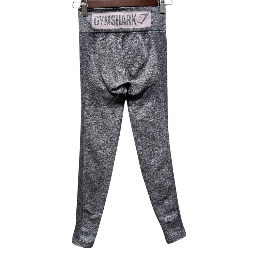 Gymshark Flex High Waisted Leggings Gray Pink Stretchy Gym Women’s Size XS - Picture 5 of 7